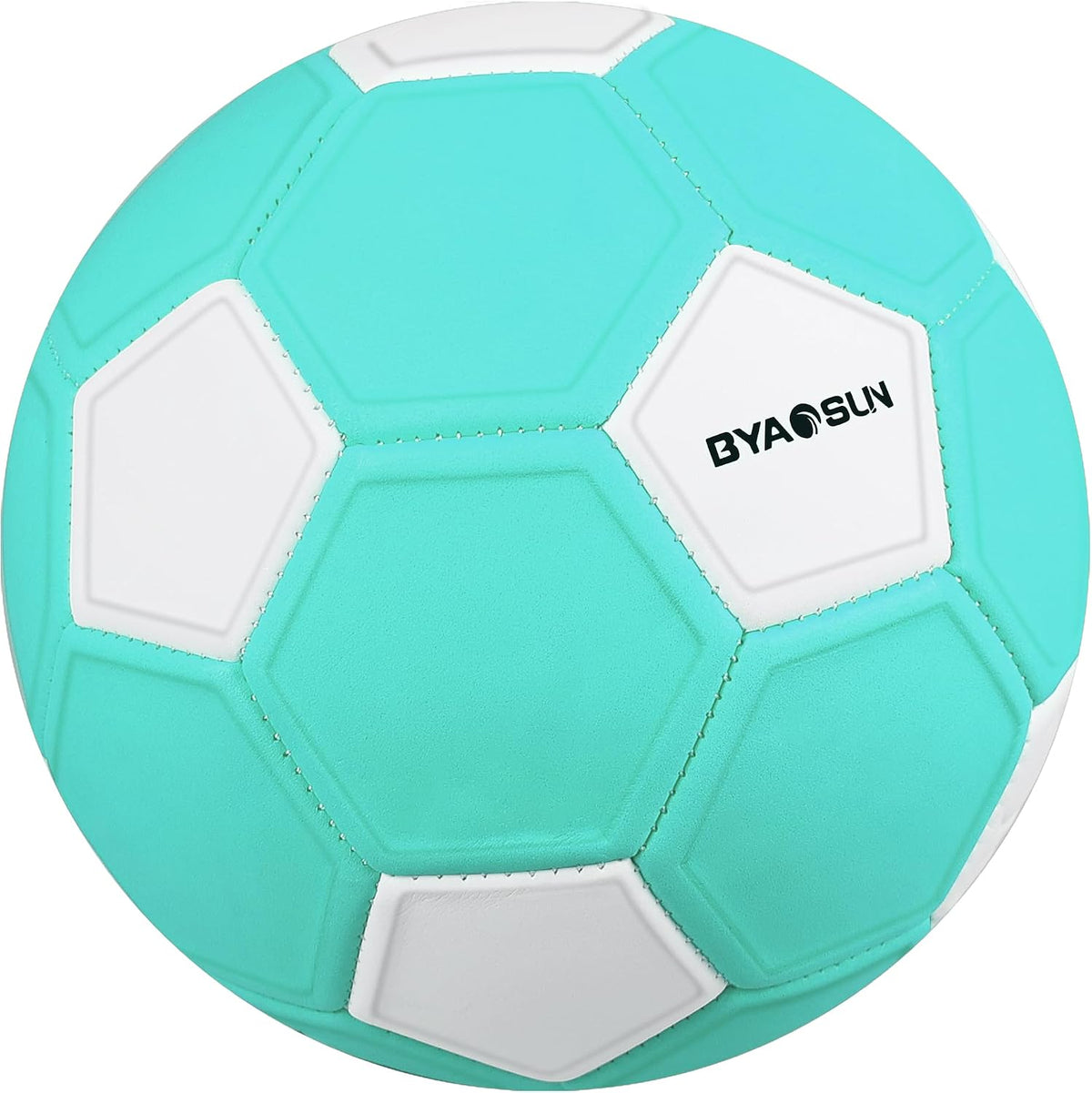 BYAOSUN size 4 soft EVA curve soccer ball in orange and blue - view 10