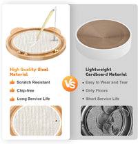 Cat Scratcher, Cat Natural Sisal Scratching Pad - Light Gold - image 4