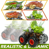 Oriate Friction Powered Dinosaur ATV Toy Cars for Children - Triceratops 1 - image 4