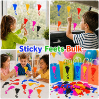 30 Pcs Sticky Spider Web Sticky Hands for Kids Bulk Halloween Party - Feet - image 3