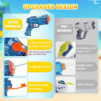 Water Gun Squirter for Kids Squirt Gun 2 Pack – Fun for Kids & Family - 4 Pack: Blue+Pink+Green+Orange - image 4