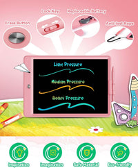 KOKODI 12 Inch LCD Writing Tablet with Anti-Lost Stylus - Pink / 10 inch - image 4