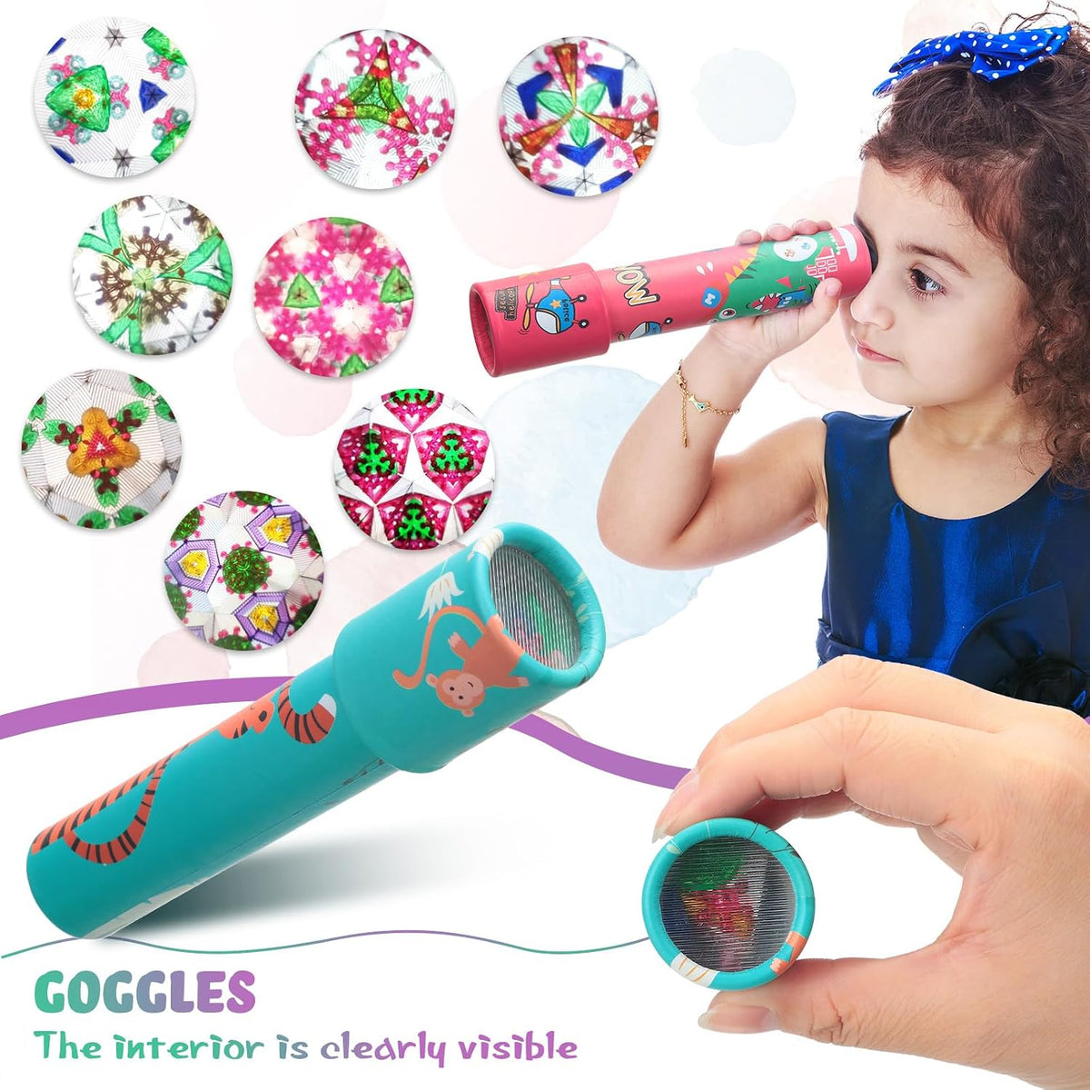 Yunsailing mini vintage style kaleidoscopes, 30 pack of cardboard party favors - view 4