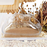 Hamster Small Animal Sand Bath Box Bathtub Critter's Bathroom - +200g Sand+1 Spoon / Large - image 3