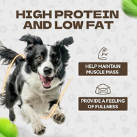 Chicken Duck Wrapped Cod Skin Sticks Dog Treats, Rawhide Free Dog Chews Long Lasting HealthTeeth Training Treats for Medium and Large Breed 10.58oz/12-14pcs