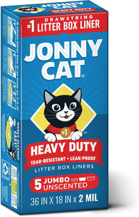 Jonny Cat Litter Box Liners Heavy Duty - Jumbo / 1 Count (Pack of 5)