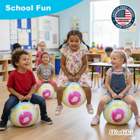WALIKI Hopper Ball for Adults, Jumping & Hopping Ball for Mom - Multicolored / Small: Ages 3-6 (18”/45CM) - image 4