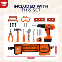 TOY Life Kids Tool Set with Kids Tool Belt & Toy Drill - Toy Drill Kids Tool Set - image 3
