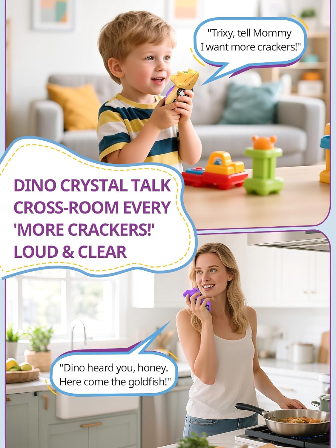 Inspireyes Kids Walkie Talkies - Orange Trixy / 2 Pack - image 3