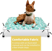 Elevated Dog Bed Pet cot for Small Dogs, Indoor and Outdoor Use – Essentials for Dogs - Medium - image 4