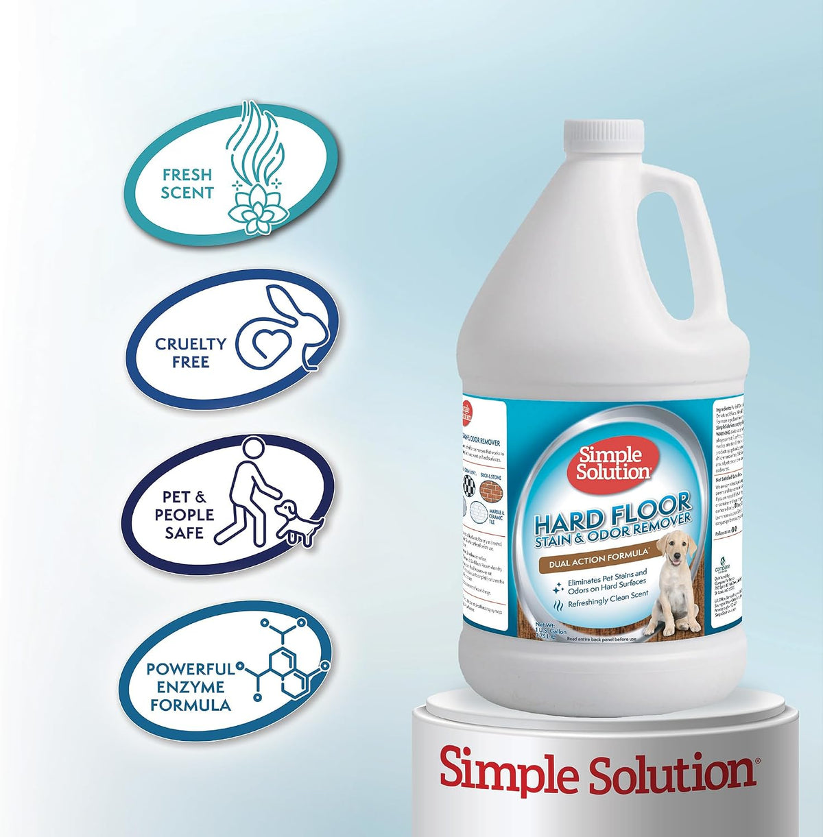 Simple Solution Hard Floor Dog Stain & Odor Remover - 128 Fl Oz (Pack of 1) - image 3
