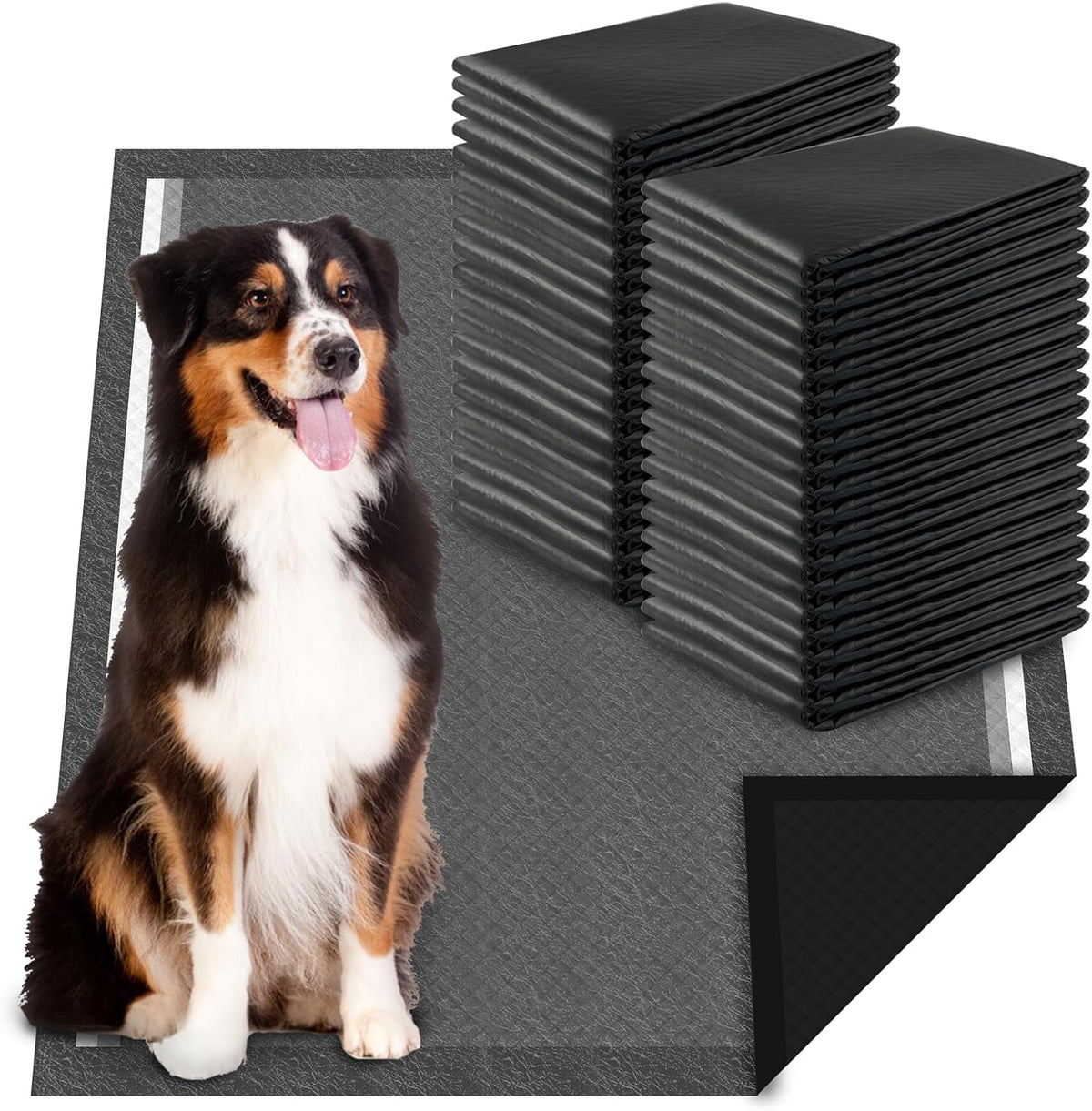 Dogcator Charcoal Dog Pee Pads Extra Large 28“x34” - 28"x34"- 40 Count