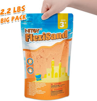 NiToy FlexiSand Toy Sand 2.2Lbs Moldable Sensory Sand for Kids - Orange - image 4