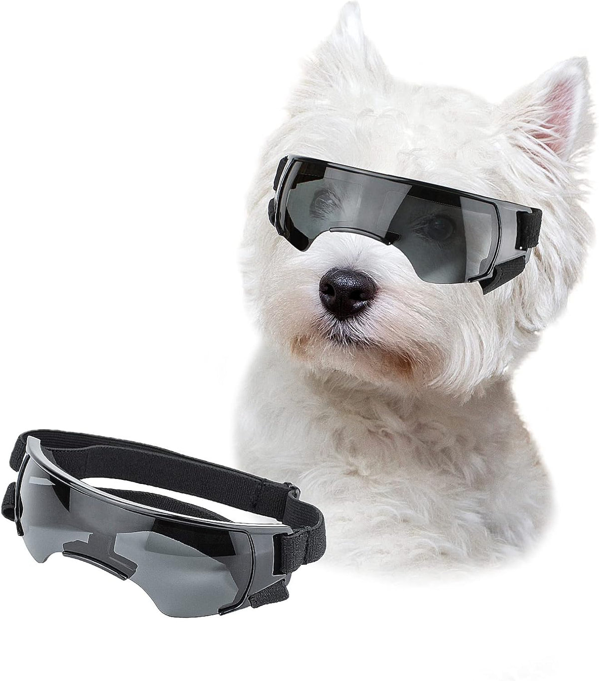 Dog Goggles for Small Breed, Eye Protection Doggy Goggles - Black