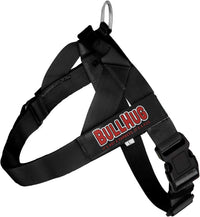 Adjustable Dog Harness, No Pull, No Choke, for English Bulldogs - BLACK / Medium - (Neck: 17" - 20" Chest: 25" - 30")