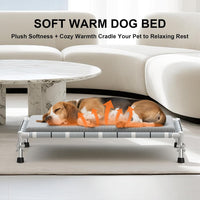Elevated Dog Bed, Raised Cooling Lifted Dog Cot for Indoor & Outdoor – Essentials for Dogs - Cushion / (M-):34'' x 20'' 8'' - image 2