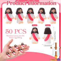 Sumind 50 Pcs Little Jesus Figures Original Design - Rose Red - image 2