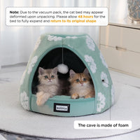 BALANCE Cat Beds for Indoor Cats - 19"L x 19"W x 16"Th / Green - image 2
