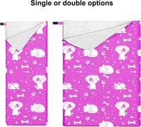 KidzAdventure kids sleeping bag in pink Best Friends print with kittens and puppies - view 5