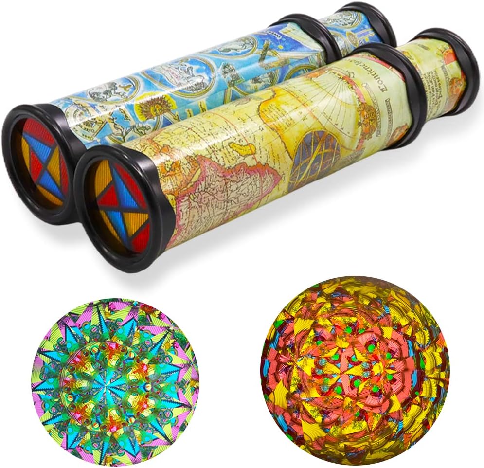 Xeehwb 2 Pack Classic Kaleidoscope Toy - Classic Style