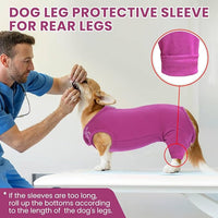 Nanaki Dog Wound Care Shirt, Dog Leg Sleeve To Stop Licking Rear Leg And Abdomen, Doggy Surgery Suit Female Spay,Doggy Onesie For Surgery Female Male, Pet Surgical Recovery Suit Pet Wound Heal Clothes