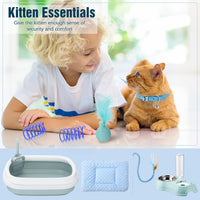 Eccliy 10 Pcs Kitten Starter Kit for Indoor - Classic / Medium / Blue - image 4