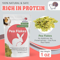 Snout and Shell Small Animal Treats – Pea Flakes, Dandelion Leaf (1oz), Marigold Flowers (0.5oz) – Natural Foraging Snacks for Rabbits, Guinea Pigs, Chinchillas, Hamsters & More
