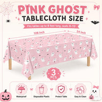 LINHAXM 3 Pack Brown Wood Grain Tablecloths - Halloween - image 2