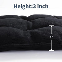 MABOZOO Chew Proof Indestructible Dog Beds for Aggressive Chewers,Durable Dog Crate Pad,Washable Tough Pet Mats for Kennel,Black,XL 28x41 in