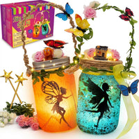 Alritz Fairy Lantern Craft Kit Mason Jar Night Light Ages 6+ – Fun for Kids & Family