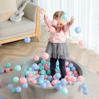 TRENDBOX Ball Pit Balls Plastic Balls for Ball Pit Pool Playpen - Macaroon Tri-color / 100 pcs - image 4