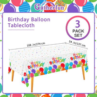 Fall Thanksgiving decorations, Disposable Tablecloth - Balloons birthday - image 2