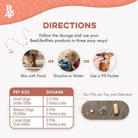 Mange Treatment for Dogs, Natural Dog Itching Skin Relief for Demodectic & Puppy Mange, Mites, Canine Scabies, Helps Dogs Skin Irritation, Hot Spots, Hair Loss, and Canine Dandruff, 400 Odorless Pills