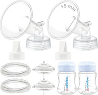 Maymom Pump Parts Compatible with Spectra S1 S2 9 Plus Breastpump - 15mm Flange
