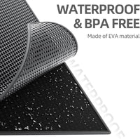 ESTHELLO Cat Litter Mat Honeycomb Double Layer Design 24’’ x 15’’ Gray – Daily Care for Cats - Black / 36x30 Inch - image 4