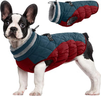Dog Cold Weather Coats Reflective Dog Warm Jacket with Harness – Essentials for Dogs - Dark Blue / XS(chest:14in)