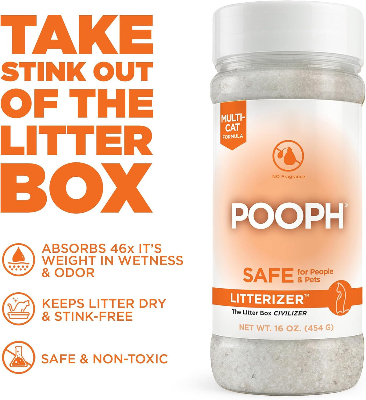POOPH Litterizer Cat Litter Odor Eliminator Additive - 16 Ounce (Pack of 1) - image 4