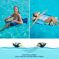Jasonwell Inflatable Pool Hammock Float - Blue&Red / Large / 2 - image 4