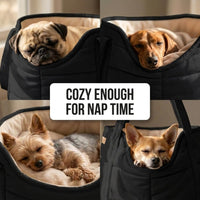Plush Dog Purse Carrier for Small Dogs, Soft Tote, Black – Essentials for Dogs - Black 2.0 - image 3