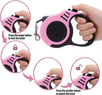 PETIMP Retractable Dog Leash Lightweight 16FT Leash Set – Essentials for Dogs - PINK - image 4