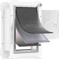 3-Flap Never Rust Extra Large Dog Door for Doors with Sliding Lock - Large / For Wall