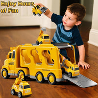 Fire Truck Toys for Kid 3-5 - Yellow / 5in1 - image 4