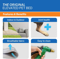 Coolaroo Original Elevated Dog Bed - Large Dog Bed / Aquatic Blue (Pack of 1) - image 3
