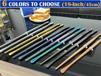 JETKONG 2 Pcs 18 Inch (45cm) Stainless Steel Grill Tongs Heavy Duty Giant Tweezer Tongs, Extra Large Tweezers Tools for Cooking, Grilling, BBQ and Turning Food (Navy Blue)