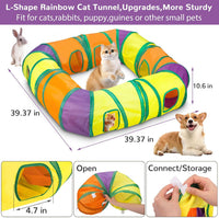 33Pcs Cat Toys Pack for Indoor Cats Kitten, with Cube Tunnel – Essentials for Cats - Extra Large Cat Tunnel Toy Set - image 2
