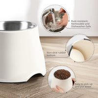 yoken Elevated Dog Bowls,[Prevention of Vertebrae Disease][Super Non-Slip] Dog Bowl with Stainless - image 3