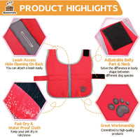Queenmore Cold Weather Dog Coats Loft Reversible Winter Fleece Dog - X-Large / Red - image 4