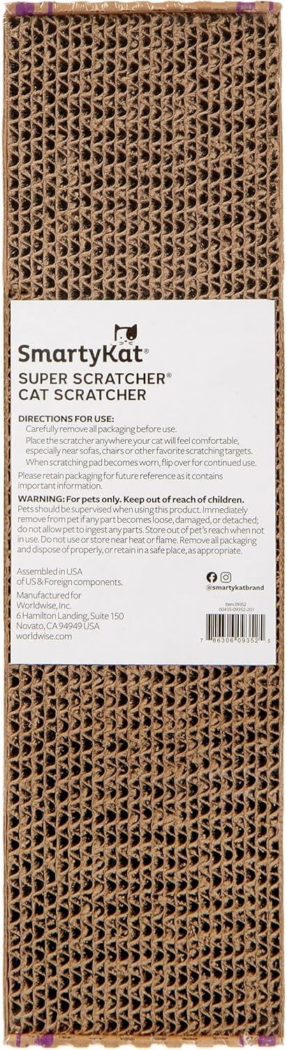 SmartyKat Super Scratcher Chaise Corrugated Cat Scratcher - Rectangle Scratcher / One Size - image 4