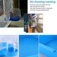 Parrot Bath Box Bird Cage Accessory Supplies Bathing Tub Bath - image 3