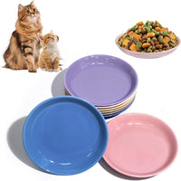 [8 Pack] Ceramic Cat Food Bowl - 8 color